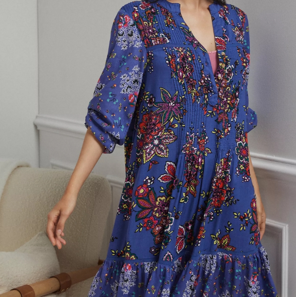 Anthropologie DIANA PINTUCKED TUNIC DRESS

Medium